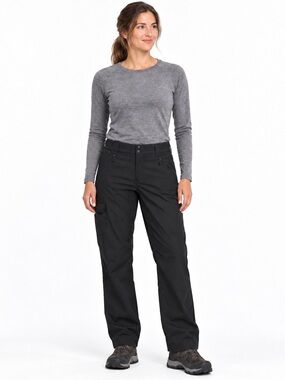 Windriver T-Max Heat warm fleece lined pants women's size 8x32 black tall fit